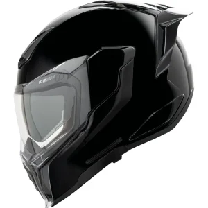 Icon Ultraflite Gloss Helmet Black, Motoee.com