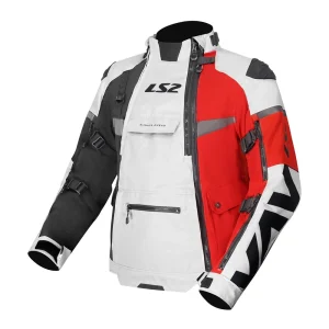 LS2 X-Master Waterproof Jacket Black/Grey/Red