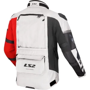 LS2 X-Master Waterproof Jacket Black/Grey/Red, Motoee.com