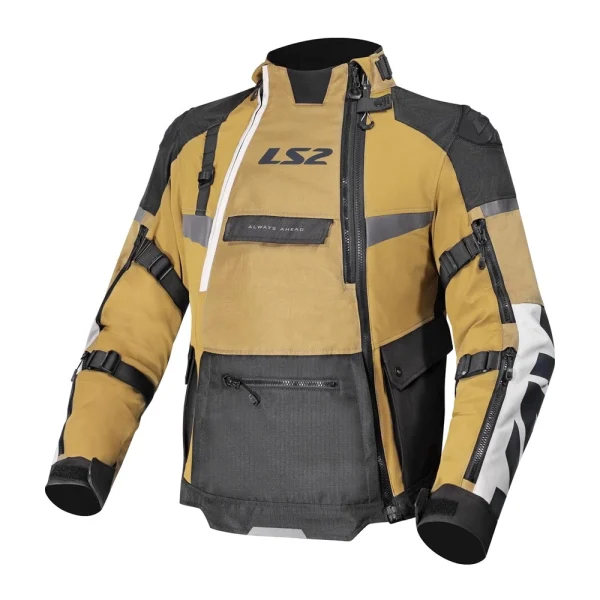 LS2 X-Master Waterproof Jacket Brown/Black/Grey