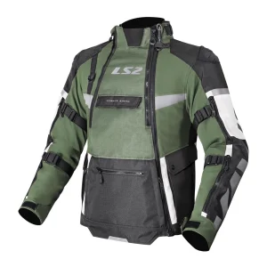 LS2 X-Master Waterproof Jacket Grey/Black/Green
