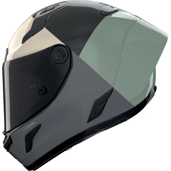 Nolan X-804 RS Ultra Carbon Blocco Helmet Grey/Green