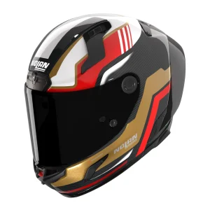 Nolan X-804 RS Ultra Carbon Piega Helmet Gold/Red
