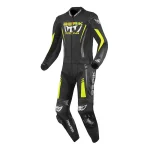 Berik Absolute GP2 2-Piece Leather Suit Black/Anthracite/Neon Yellow
