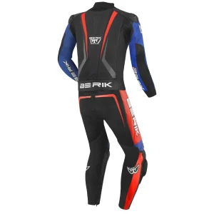 Berik Absolute GP2 2-Piece Leather Suit Black/Blue/White/Red, Motoee.com