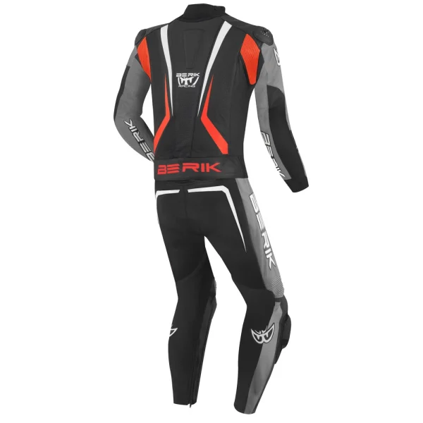 Berik Absolute GP2 2-Piece Leather Suit Black/Grey/Red