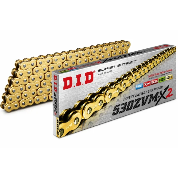 DID 530ZVMX2 Chain 120 Links X-Ring Gold