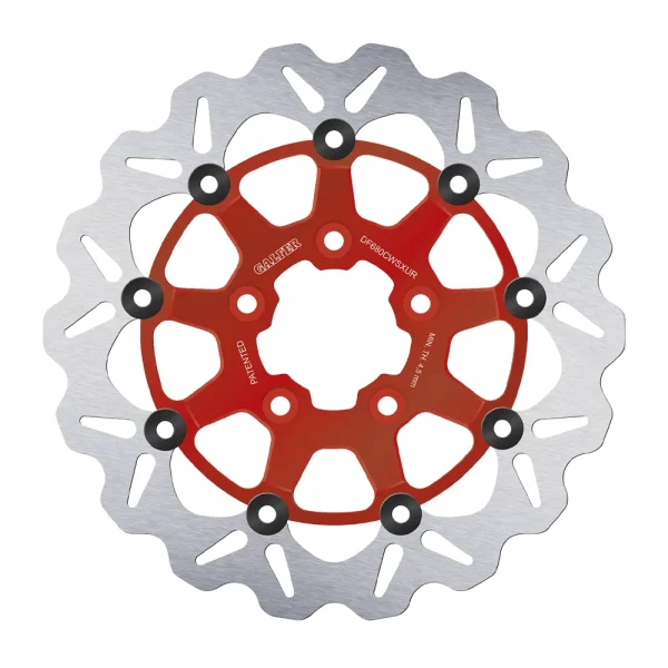 Galfer DF680CWSXUR Floating Brake Rotor 330mm Red/Silver