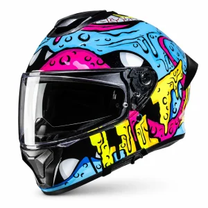 HJC C71 Squeeze Helmet Blue/Yellow/Black