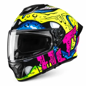 HJC C71 Squeeze Helmet Yellow/Pink