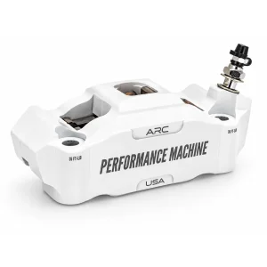 Performance Machine 0052-2426-WC Race Series Radial Front Right Brake Caliper White
