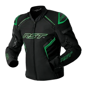 RST S1 D3O Waterproof Jacket Black/Neon Green