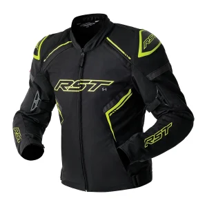 RST S1 D3O Waterproof Jacket Black/Neon Yellow