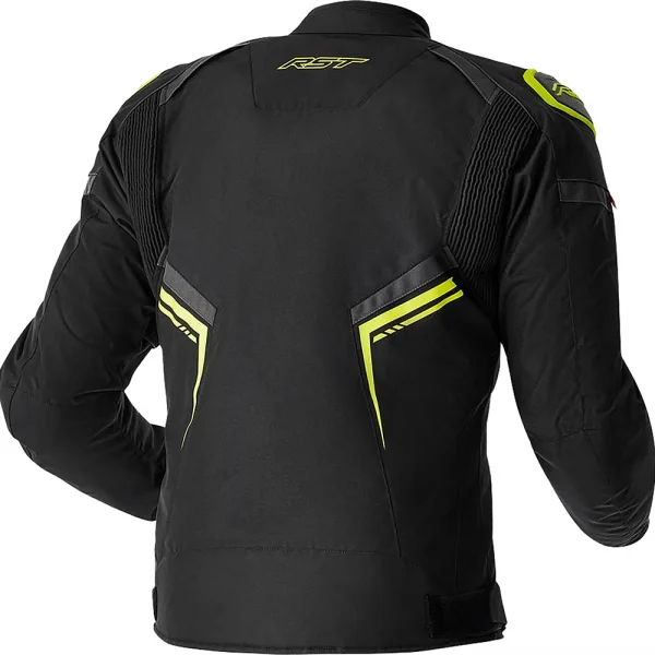 RST S1 D3O Waterproof Jacket Black/Neon Yellow