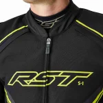 RST S1 D3O Waterproof Jacket Black/Neon Yellow