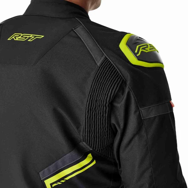 RST S1 D3O Waterproof Jacket Black/Neon Yellow