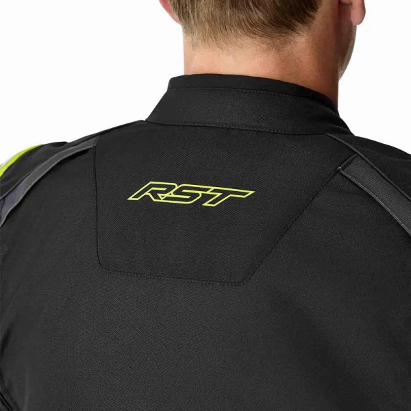 RST S1 D3O Waterproof Jacket Black/Neon Yellow