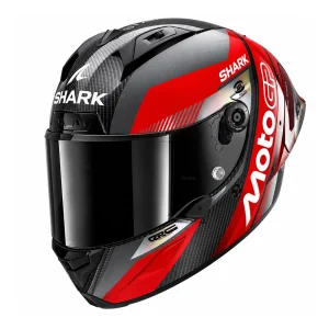 Shark Aeron GP FIM Racing #2 MotoGP Helmet Carbon/Red/Chrome