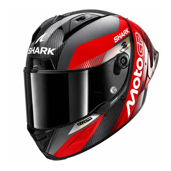 Shark Aeron GP FIM Racing #2 MotoGP Helmet Carbon/Red/Chrome