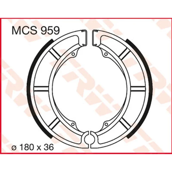 TRW MCS959 Brake Shoes