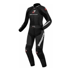 Bogotto Losail 2-Piece Ladies Leather Suit Black