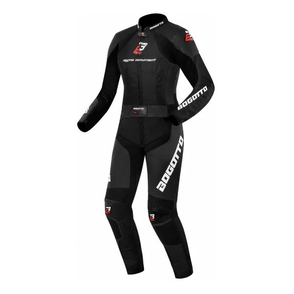 Bogotto Losail 2-Piece Ladies Leather Suit Black