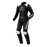 Bogotto Losail 2-Piece Ladies Leather Suit Black/White