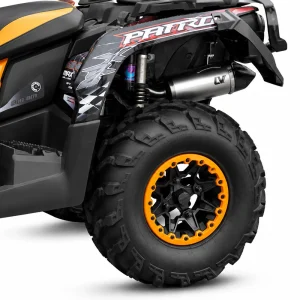 LeoVince LV One Evo Stainless Steel Slip-On Muffler for ATV