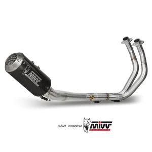 MIVV MK3 Carbon High Up Full Exhaust System Yamaha MT-07/FZ-07 14-24