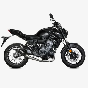 MIVV MK3 Carbon High Up Full Exhaust System Yamaha MT-07/FZ-07 14-24, Motoee.com