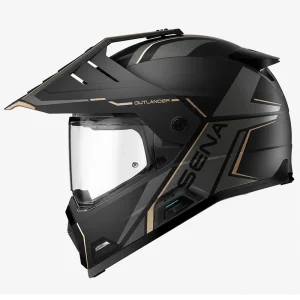 Sena Outlander Bluetooth Enduro Helmet Matte Black, Motoee.com
