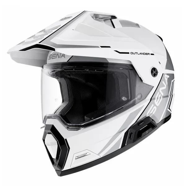 Sena Outlander Bluetooth Enduro Helmet White