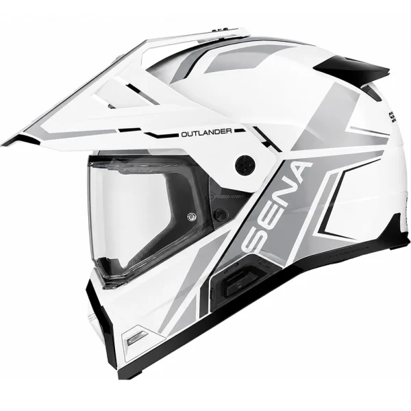 Sena Outlander Bluetooth Enduro Helmet White