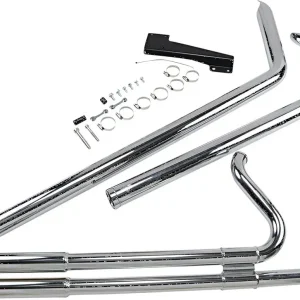 Vance & Hines Big Shots Long Full Exhaust System Chrome, Motoee.com