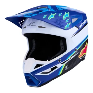 Alpinestars S-M3 Falcon MX Helmet Blue/White/Black