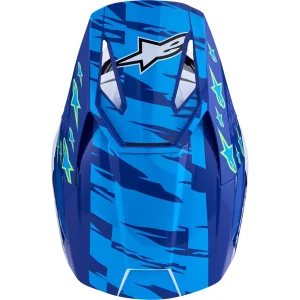 Alpinestars S-M3 Falcon MX Helmet Blue/White/Black, Motoee.com