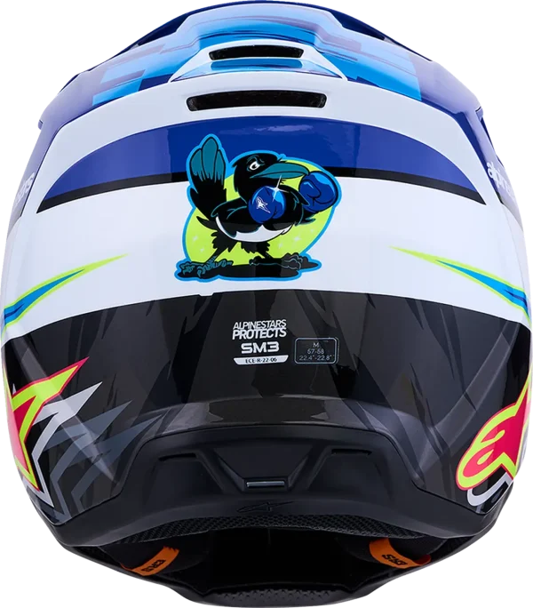 Alpinestars S-M3 Falcon MX Helmet Blue/White/Black