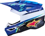Alpinestars S-M3 Falcon MX Helmet Blue/White/Black