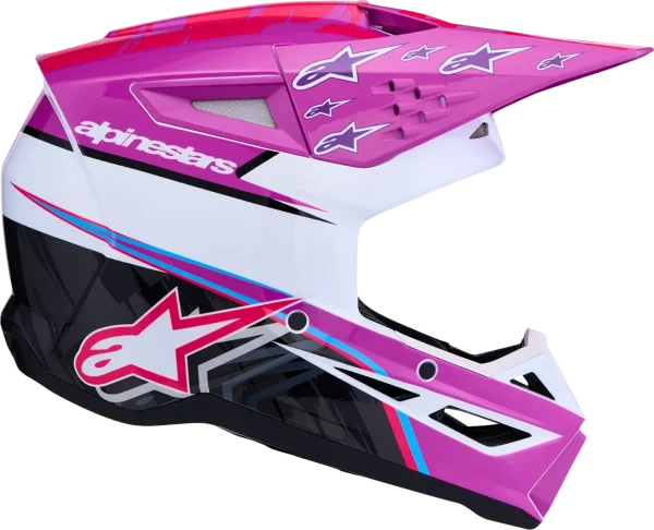 Alpinestars S-M3 Falcon MX Helmet Purple/White