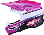 Alpinestars S-M3 Falcon MX Helmet Purple/White