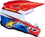 Alpinestars S-M3 Falcon MX Helmet Red/White/Blue