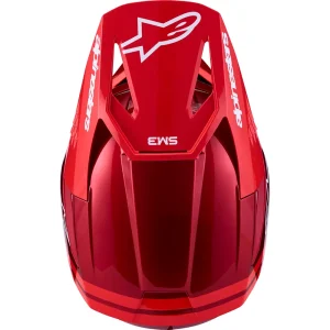 Alpinestars S-M3 Radium MX Helmet Red/White, Motoee.com