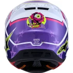 Alpinestars S-M7 Blaster MX Helmet White/Pink/Purple