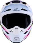 Alpinestars S-M7 Blaster MX Helmet White/Pink/Purple