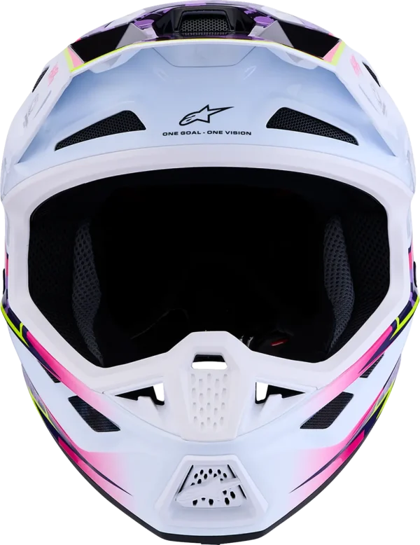Alpinestars S-M7 Blaster MX Helmet White/Pink/Purple