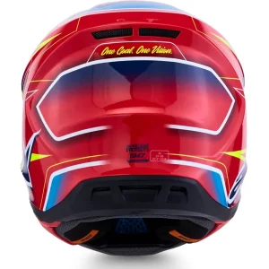Alpinestars S-M7 Cast MX Helmet Red/Yellow/Blue, Motoee.com