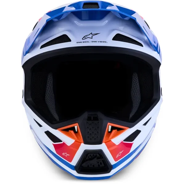 Alpinestars S-M7 Core MX Helmet White/Blue/Orange