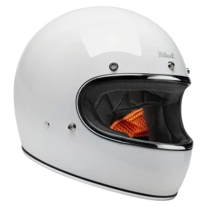 Biltwell Gringo Helmet Gloss White, Motoee.com