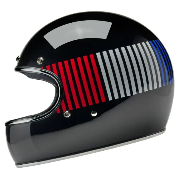 Biltwell Gringo RWB Raceflow Helmet Black