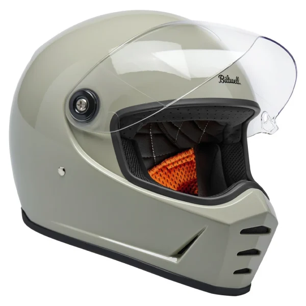Biltwell Lane Splitter Helmet Chalk